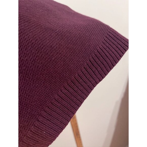 Talbots Knit Tunic Sweater M Red Old Money Classic Preppy Retro Neutral Minimal - Picture 7 of 9